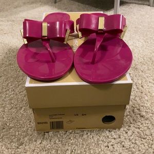 🛑Sold!!! Hot Pink Michael kors Kayden Jellies